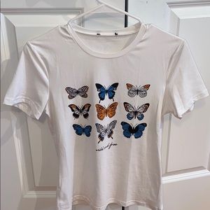 Butterfly graphic tee